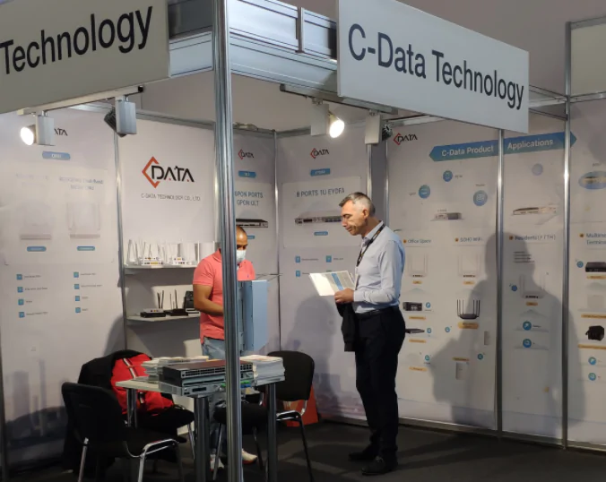 The photos of C-Data’s booth at ANGA COM2022