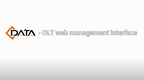 Interface de gerenciamento da Web C-Data OLT