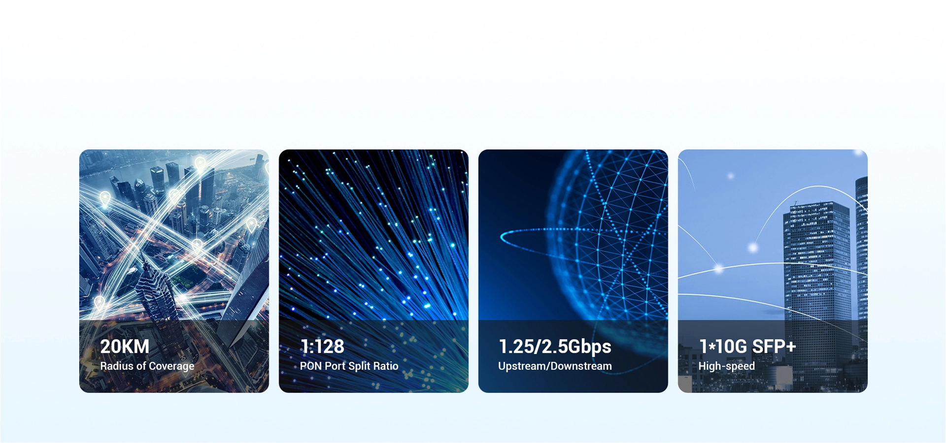 Conectividade de fibra eficiente