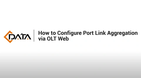 Configurar agregação de link de porta | Tutorial da Web OLT de dados C