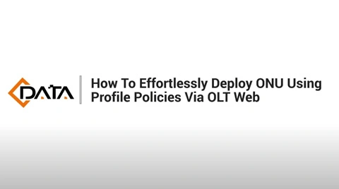 Implantar ONU usando políticas de perfil | C-Data OLT Web Tutorial