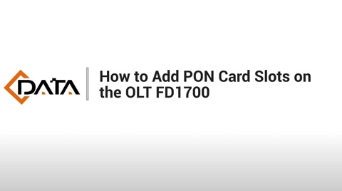 Como adicionar slots de cartão PON no OLT FD1700 | Tutorial da Web OLT de dados C