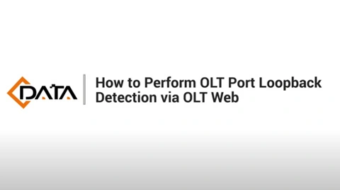 Execute a detecção de loopback de porta OLT | Tutorial da Web OLT de dados C