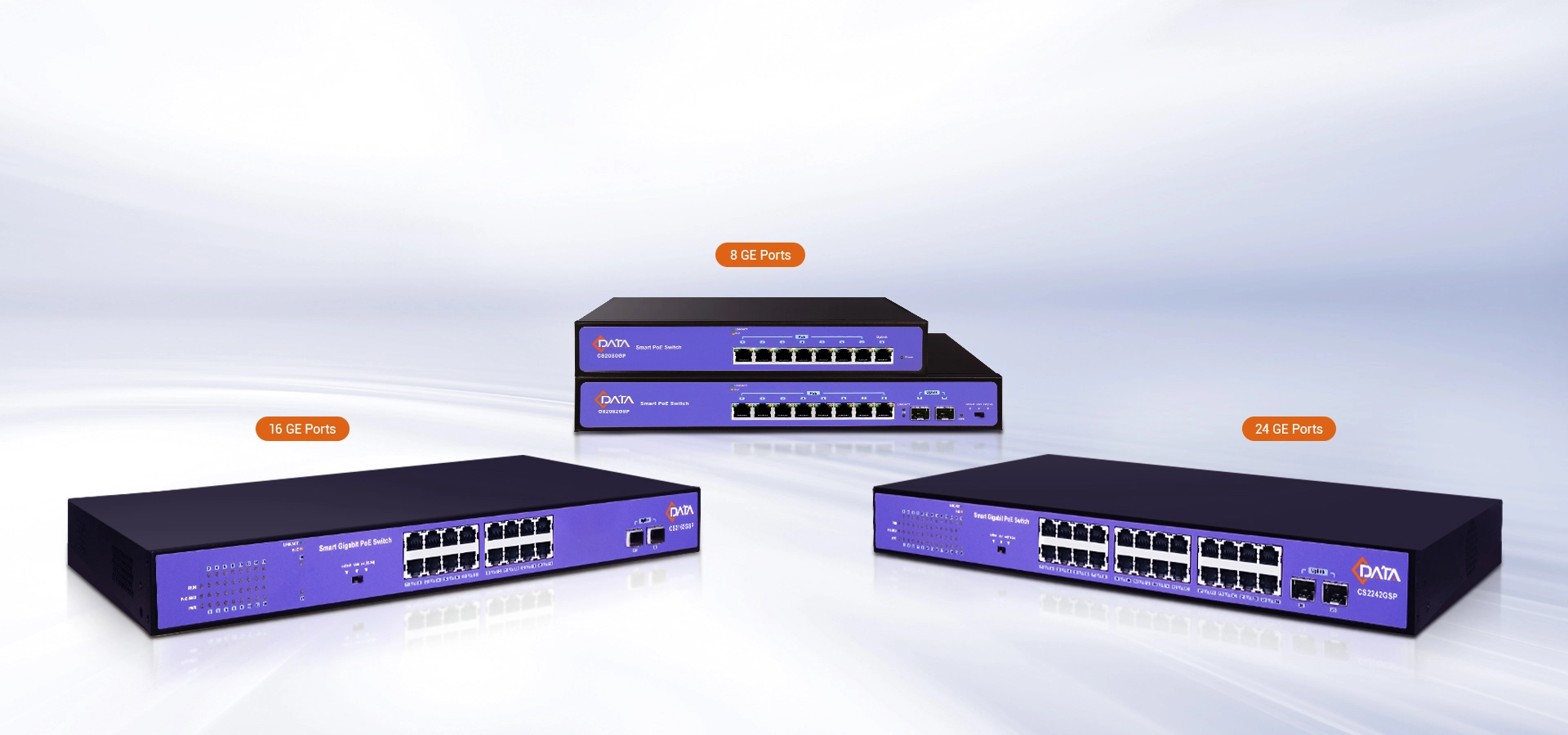 Série de switch PoE Ethernet Gigabit C-Data