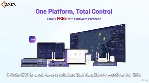 C-Data CMS: gerenciamento de rede mais inteligente, custos mais baixos, maior eficiência e satisfação do usuário