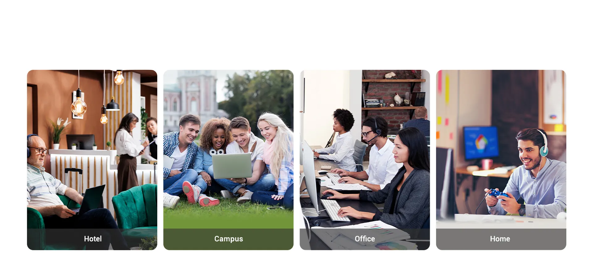 Cenários de aplicação diversificados