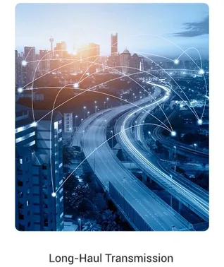 hfc optical amplifier for long-haul transmission