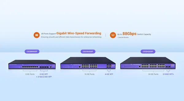 Multiple-Port Gigabit Switches Delivering Exceptional Performance - 翻译中...