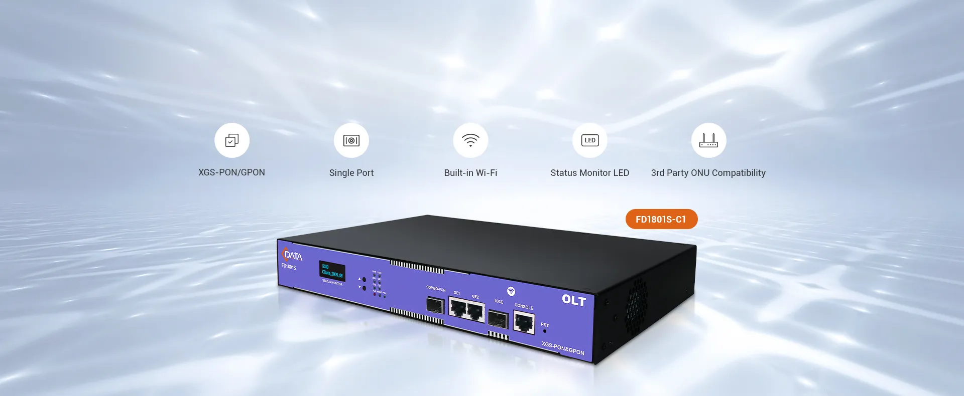 C-Data OLT PON Combo 10G com suporte para GPON e XGS-PON