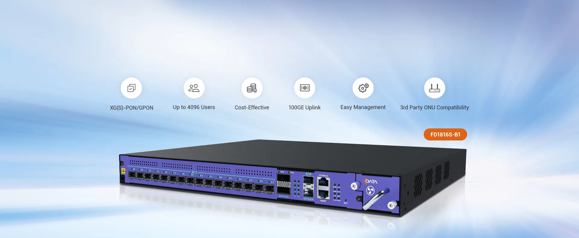 C-Data Combo PON OLT - Pronto para GPON e XG(S)-PON